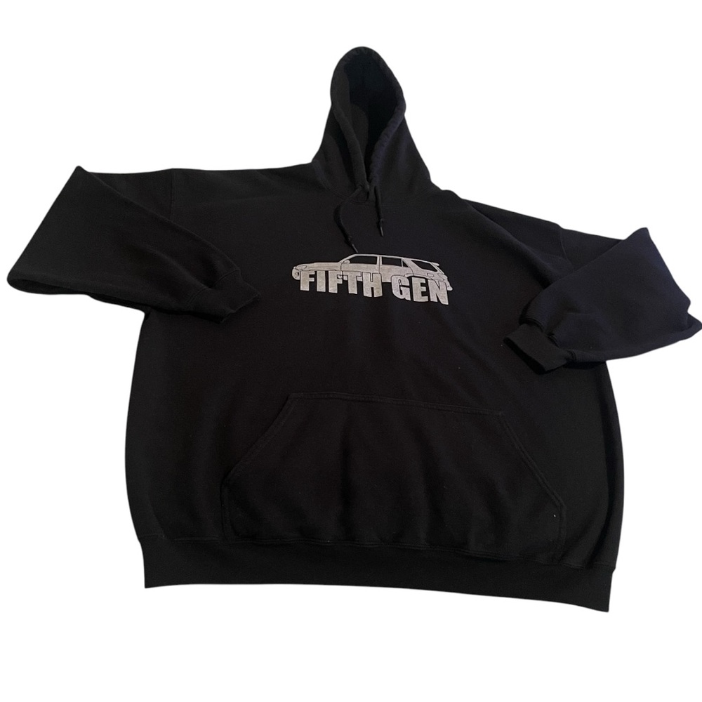 Car Hoodie Men 2XL Black Sweatshirt Pullover Sweater Workout Chevrolet Ford